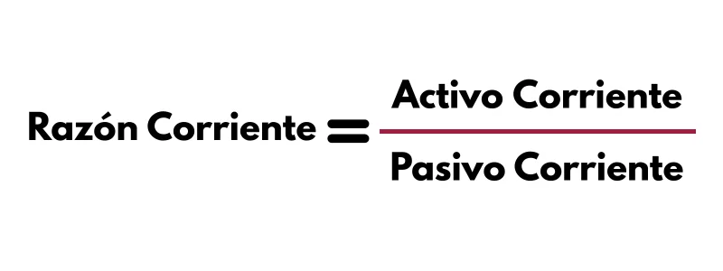 Fórmula de Razón Corriente